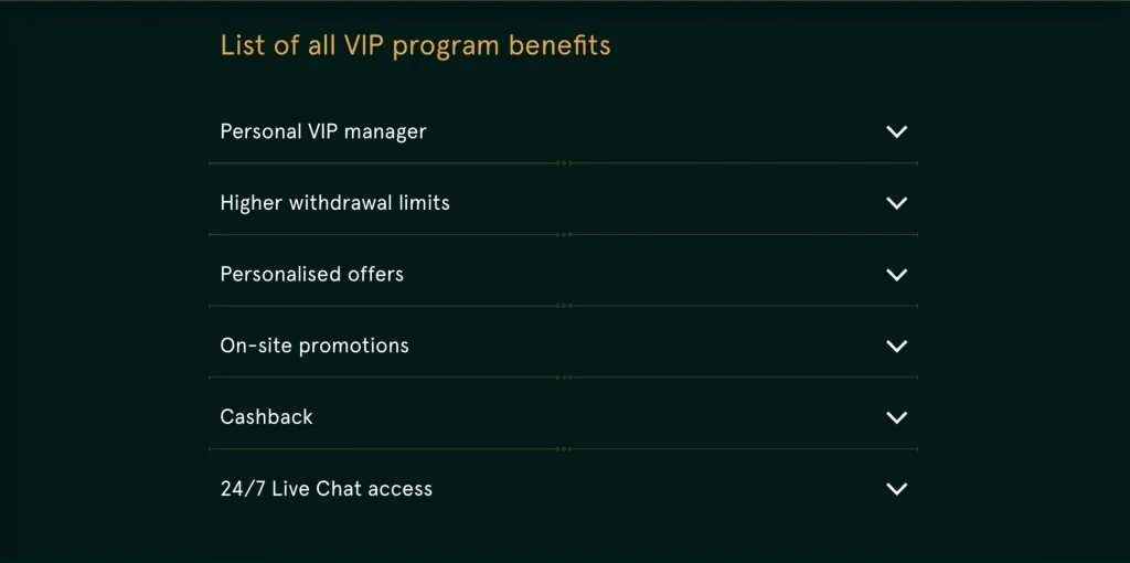 casinia casino vip programm